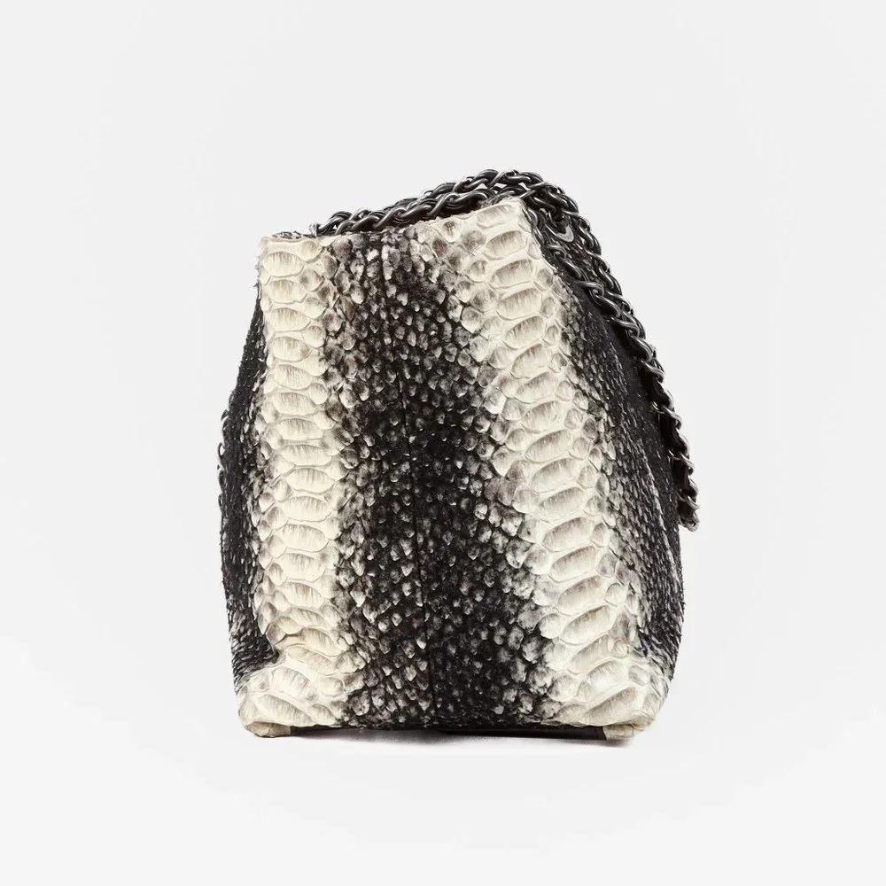 Chanel Wooled Python Large Zip Tote - Picture 13 of 14